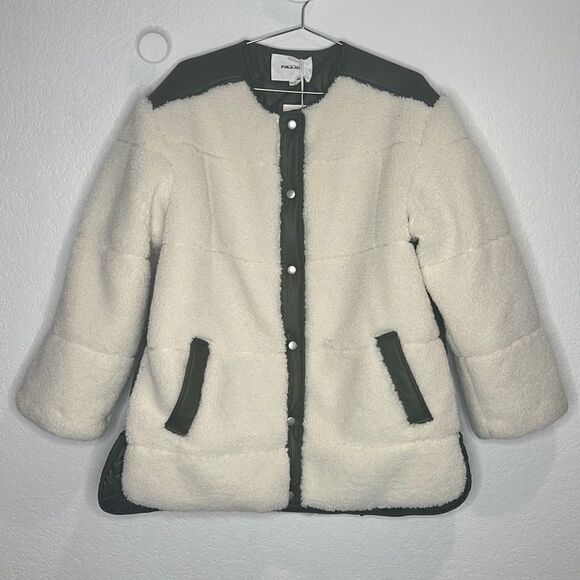 NWT Frame Oversized Sherpa Army Jacket Small - Picture 2 of 14